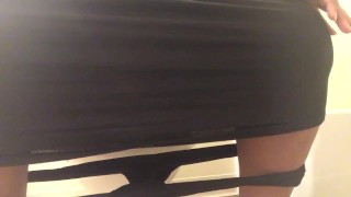 Busty Mistress peeing