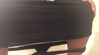 Busty Mistress peeing