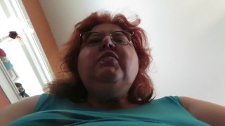 Gum chewing and blowing by Naughty Nurse Vicki