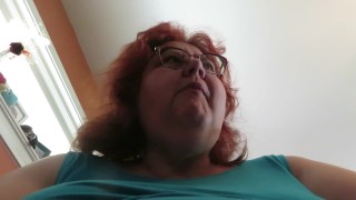 Gum chewing and blowing by Naughty Nurse Vicki