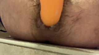 Fucking my ass in stockings 