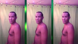 Elegant and sensual man smiling and moving his body to the rhythm of sensuality