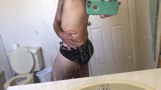 My Calvin’s and Cum Mirror 