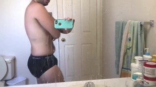 My Calvin’s and Cum Mirror 