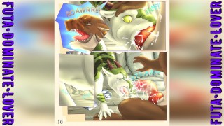 [2D Комикс] Фурри Драконы Мужская Оргия