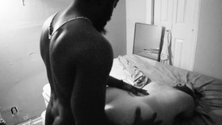 Wild sexy thick ass white girl breaks the bed with bbc
