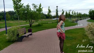Just walking along the promenade without a skirt