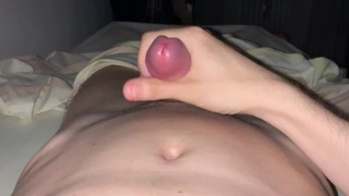 Morning wood jerk off