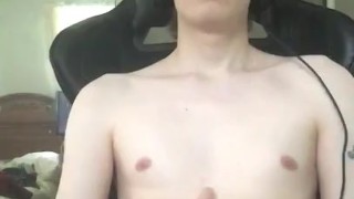 twink eating his own cum 
