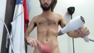 DRYING ME BODY FULL OF HAIR 