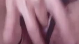 sexy asian teen fingering hairy pussy hard and cumming