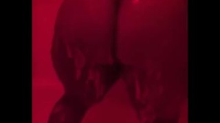 BBW Dancing Under Redlight in the Shower!