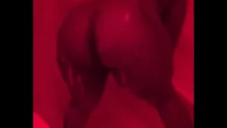 BBW Dancing Under Redlight in the Shower!