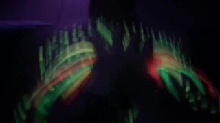 Fucking around with paint and black lights. 