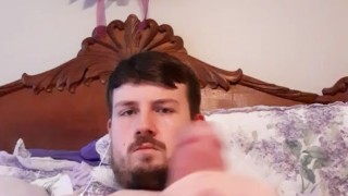 Just laying in bed playing with myself 