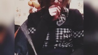 Hattabi4ik Crossdresser Gold Rain Femboy Fetish (Massive Pissing)