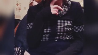 Hattabi4ik Crossdresser Massive Self Pissing Femboy Fetish (Gold Rain)