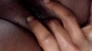 Teen moans loudly while she fucks her dripping wet pink pussy 