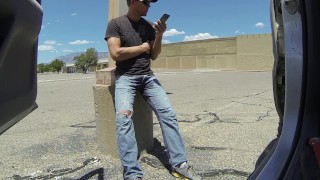 Finding random public places around Albuquerque to piss my jeans - almost caught