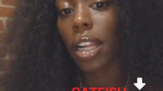 ONLYFANS SLIM THICK DARKSKIN EBONY MEGHAN WOOD: BEWARE OF CATFISH 