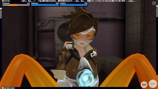 3D HENTAI overwatch Tracer masturbation orgasm