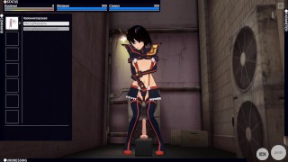 3D HENTAI Ryuko Matoi rides a dildo