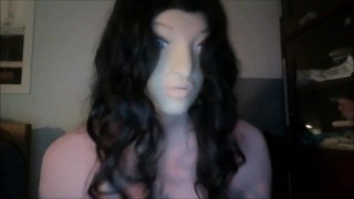 Angel's Night Pt1! Masking in female mask Angel from Celes!