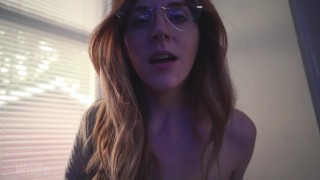 Redhead stoner girlfriend gives you JOI while smoking.... Sweet dominatrix