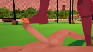 She Ra - Catra footjob (3D Hentai)