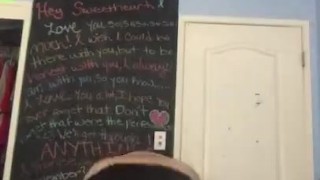 Strip dancing in girlfriends bedroom (Old Video)