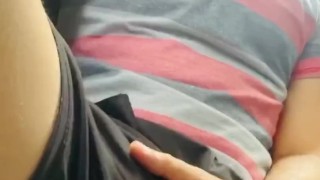 showing the bulge and my dick to the uber driver//onlyfans/com/frankboxxx 