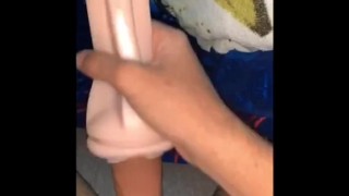 Black Teen plays with his toy compilation 