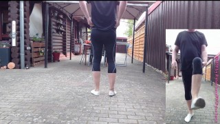 Draußen in Legging und FSH ** Director's Cut **