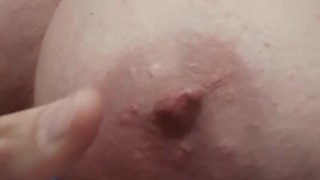 Nipple licking and squeezing