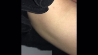 Up skirt walking in public with plugged pussy 
