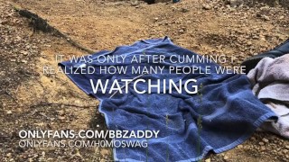 Jerking for daddy on the nude beach - full unedited version on onlyfans/bbzaddy