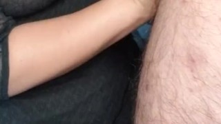 MILF GIVES BEST HANDJOB WITH TIT CUMSHOT