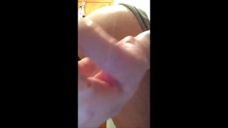 Ass Butt Plug In and Out Insert Push BBW Mature MILF chubby mom pee piss