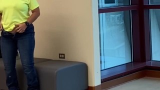 College Girl in Public, at School