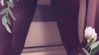 Slim Thick Babe Twerks Tight Ass While Cooking
