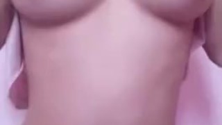whimpering asian teen bouncing tits for daddy