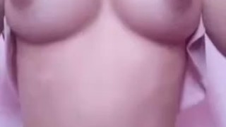 whimpering asian teen bouncing tits for daddy