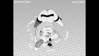 Jinx has fun with Robo-dicks (with sound by Mikaelya)