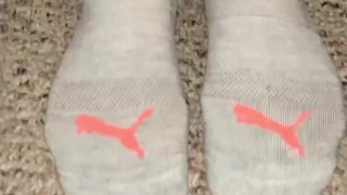 Cute Teen in sporty Socks