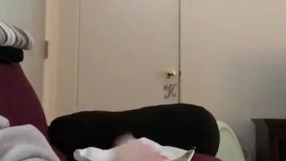 Playing with my dick and smacking it!