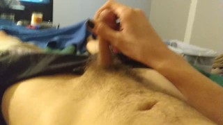 Solo thinking of wet pussy