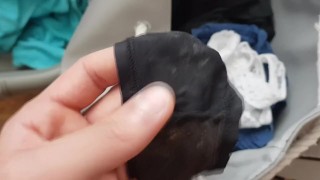 Found dirty panties in step sister laundry