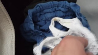 Found dirty panties in step sister laundry
