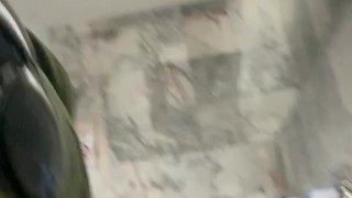 big dick jerking off at public urinal