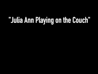 Beautiful Busty Cougar Julia Ann Rubs Her Sweet Pussy In Smoking Hot Hose!